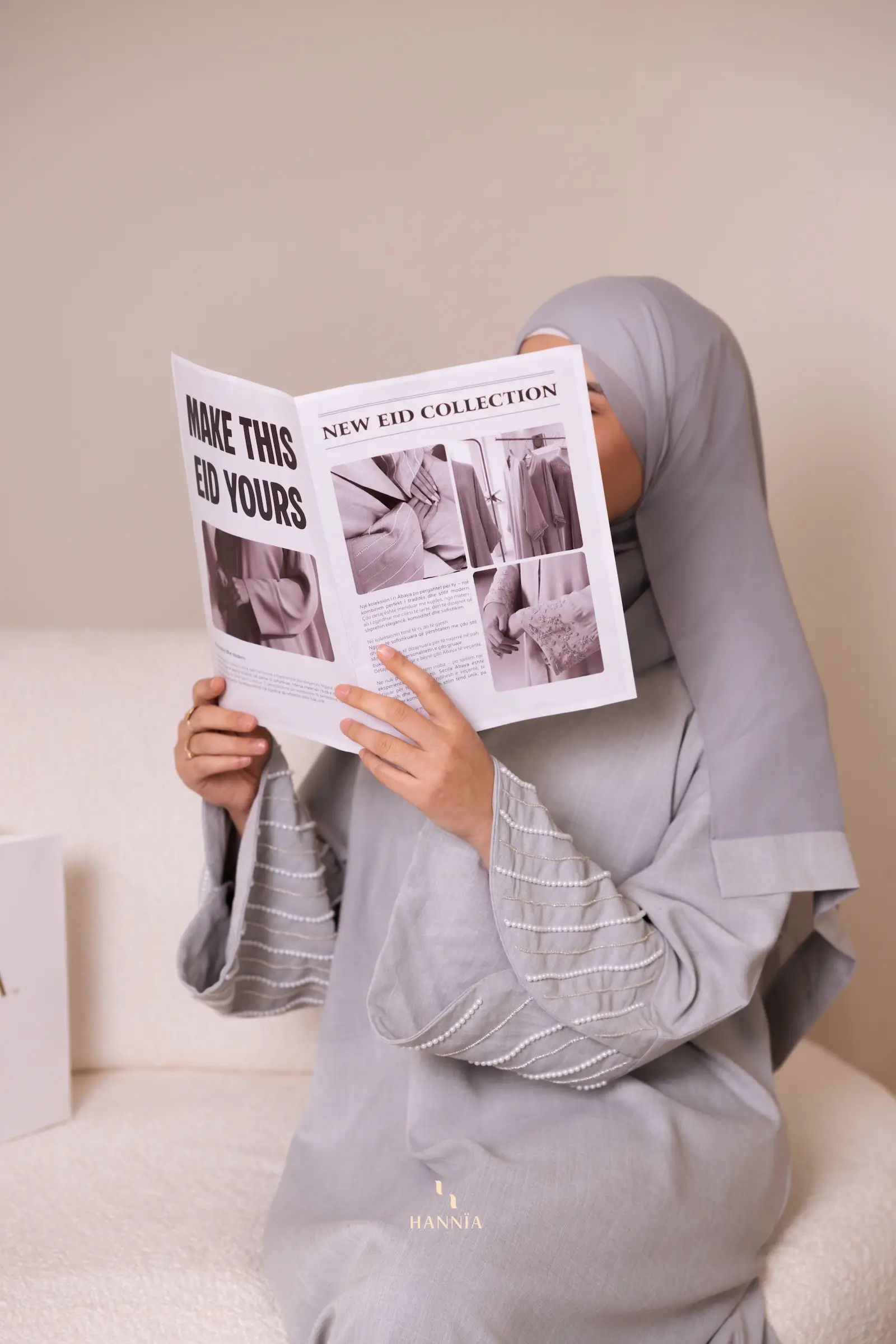 Amirah Pearl Sleeve Abaya